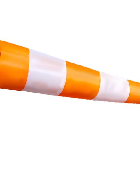 Orange and White Windsock Cone with Metal Eyelet Mouth for Existing Frames