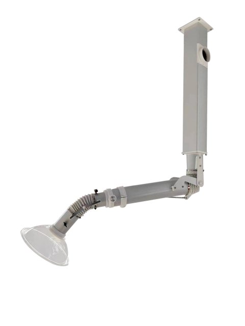 Ceiling Mounted Aluminum Fume Extraction Arm with Gas Spring Balance