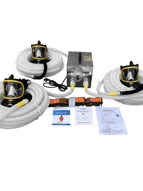Explosion-Proof Electric Long Tube Respirator for Three Persons with Triple Hose Outlets