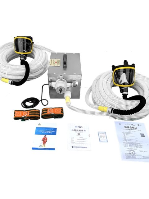 Explosion-Proof Electric Long Tube Respirator for Two Persons with Twin Hose Outlets